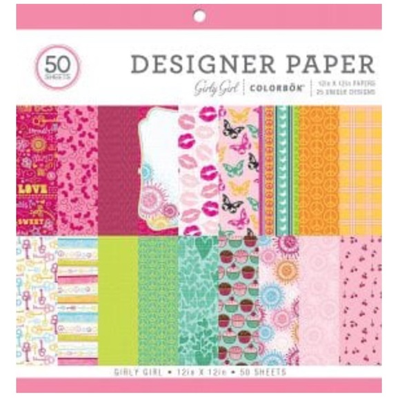 COLORBOK GIRLY GIRL CARD-STOCK - Picture 1 of 1